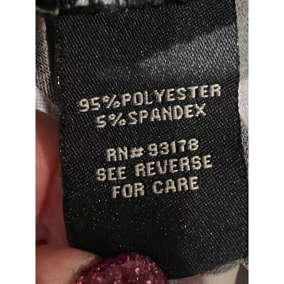 NWT Context long sleeve black-and-white striped blouse top size medium - Picture 6 of 7